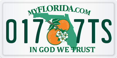 FL license plate 0177TS