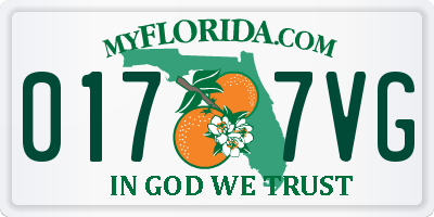 FL license plate 0177VG