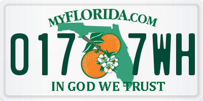 FL license plate 0177WH