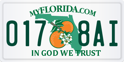 FL license plate 0178AI