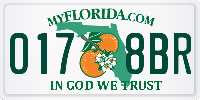 FL license plate 0178BR