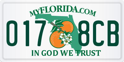 FL license plate 0178CB