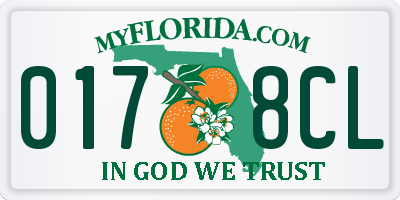 FL license plate 0178CL