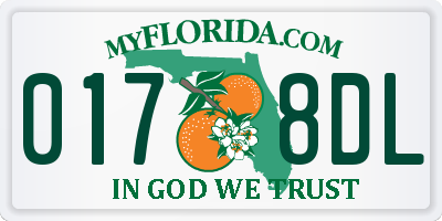 FL license plate 0178DL