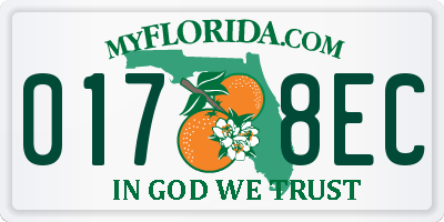 FL license plate 0178EC