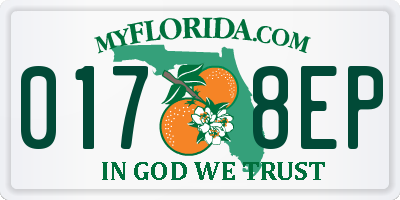 FL license plate 0178EP