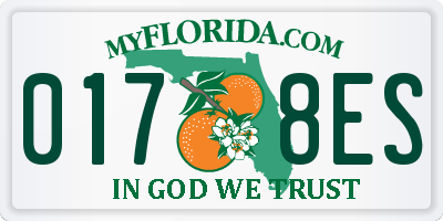 FL license plate 0178ES