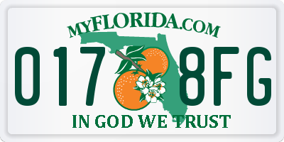 FL license plate 0178FG