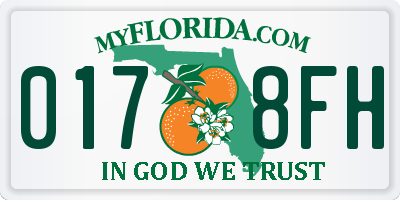FL license plate 0178FH