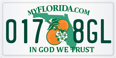 FL license plate 0178GL