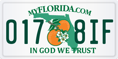 FL license plate 0178IF