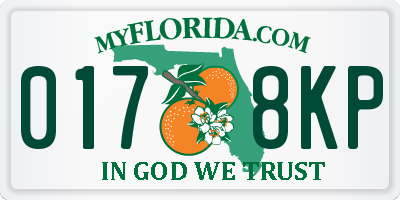 FL license plate 0178KP
