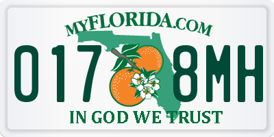 FL license plate 0178MH
