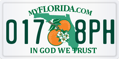 FL license plate 0178PH