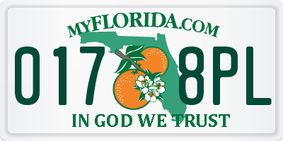 FL license plate 0178PL