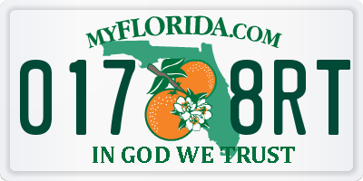 FL license plate 0178RT