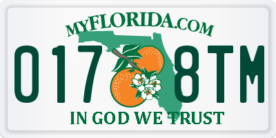 FL license plate 0178TM