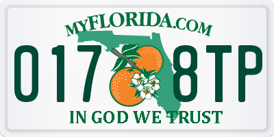 FL license plate 0178TP