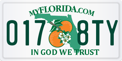 FL license plate 0178TY