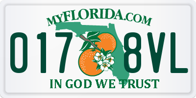 FL license plate 0178VL