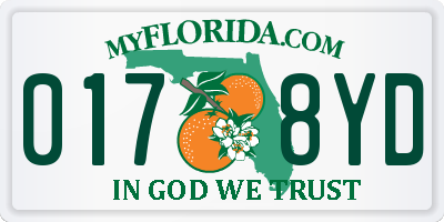 FL license plate 0178YD