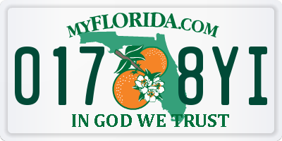 FL license plate 0178YI