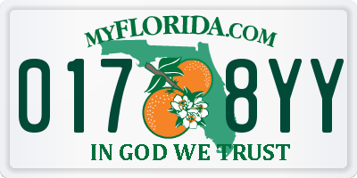 FL license plate 0178YY
