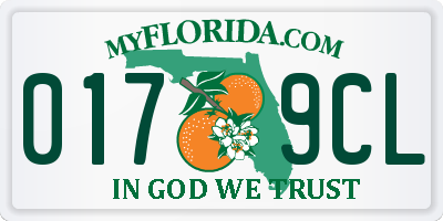 FL license plate 0179CL