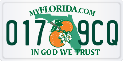 FL license plate 0179CQ