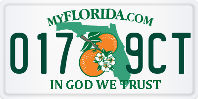 FL license plate 0179CT