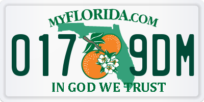 FL license plate 0179DM