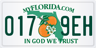 FL license plate 0179EH