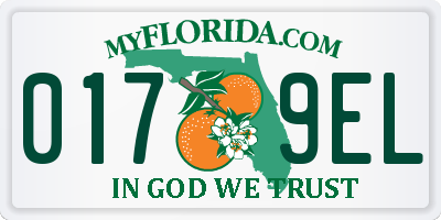 FL license plate 0179EL