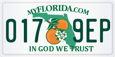 FL license plate 0179EP