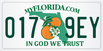 FL license plate 0179EY
