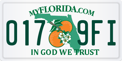 FL license plate 0179FI