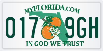 FL license plate 0179GH