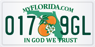 FL license plate 0179GL