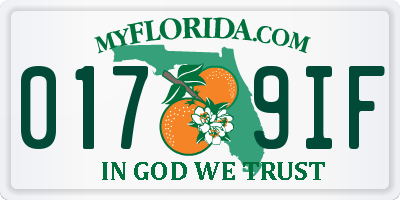 FL license plate 0179IF