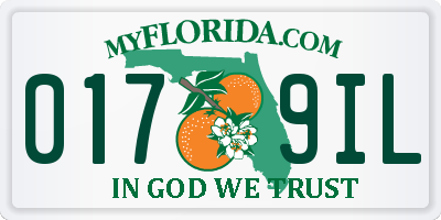 FL license plate 0179IL