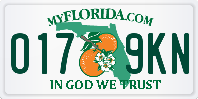 FL license plate 0179KN