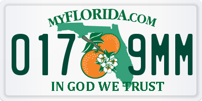 FL license plate 0179MM