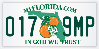 FL license plate 0179MP