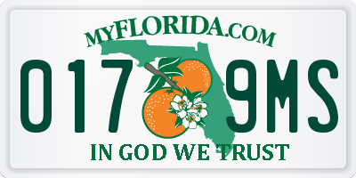 FL license plate 0179MS