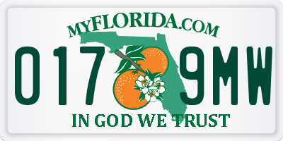 FL license plate 0179MW