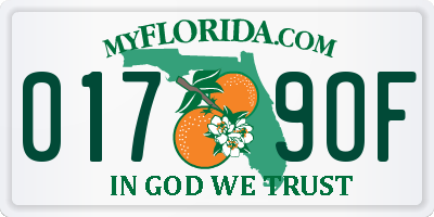 FL license plate 0179OF