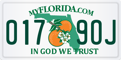 FL license plate 0179OJ