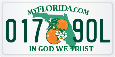 FL license plate 0179OL