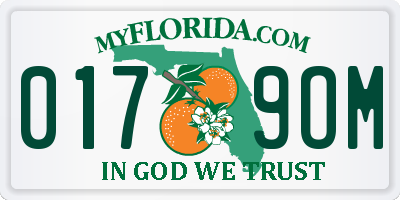 FL license plate 0179OM