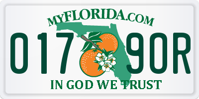 FL license plate 0179OR